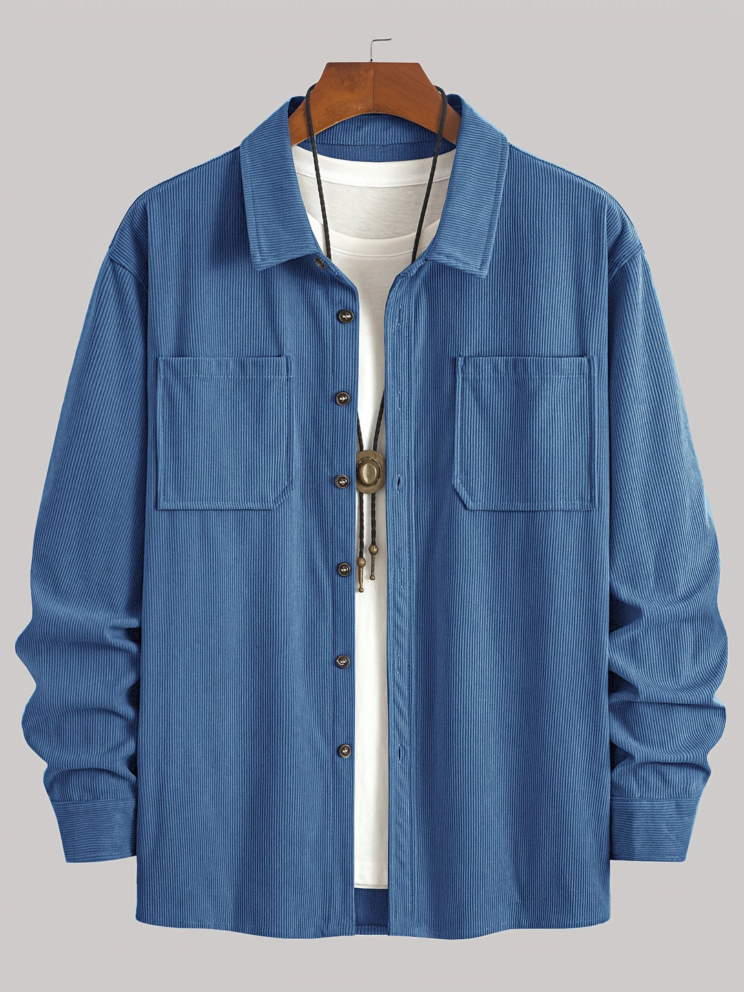 Bryce | Men's Long Sleeve Overshirt with Pockets and Buttons