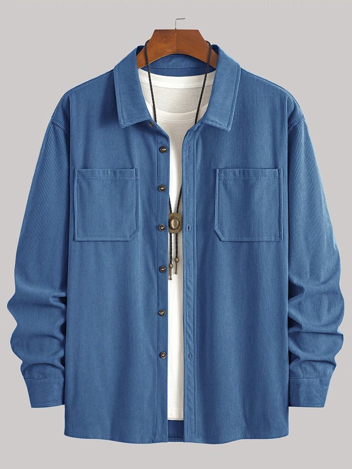 Bryce | Men's Long Sleeve Overshirt with Pockets and Buttons