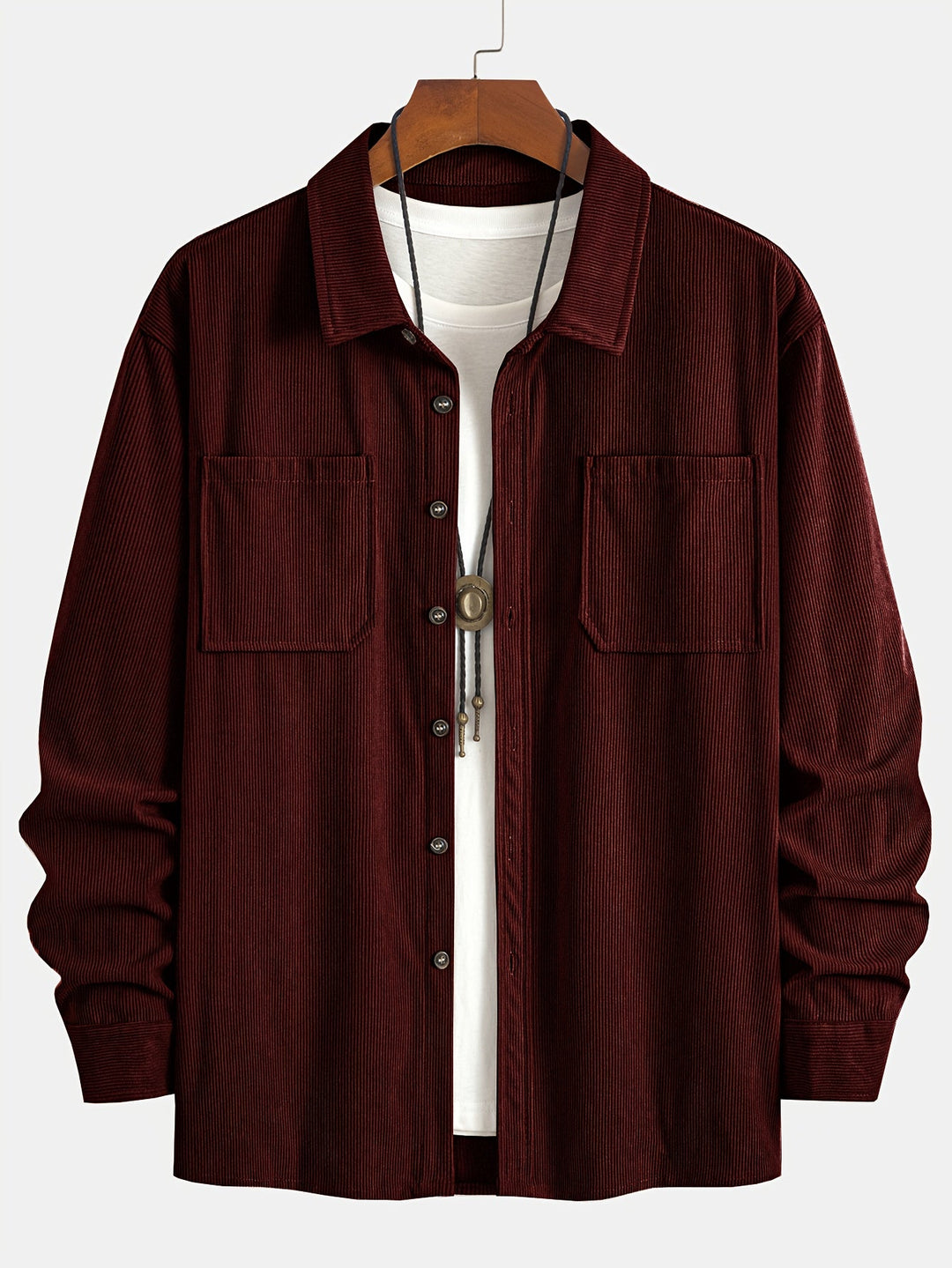 Bryce | Men's Long Sleeve Overshirt with Pockets and Buttons