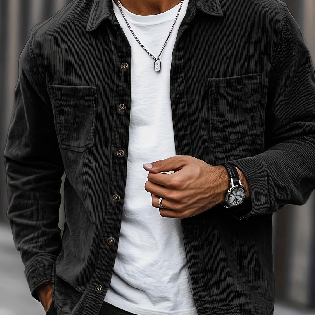 Bryce | Men's Long Sleeve Overshirt with Pockets and Buttons