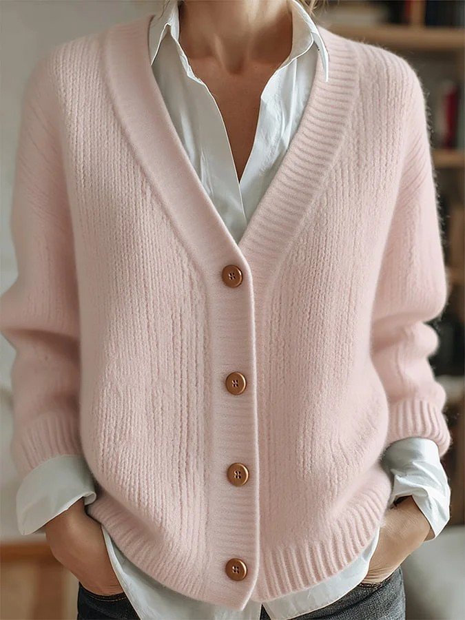 Merida | Women's Long Sleeve V-Neck Vintage Winter Cardigan