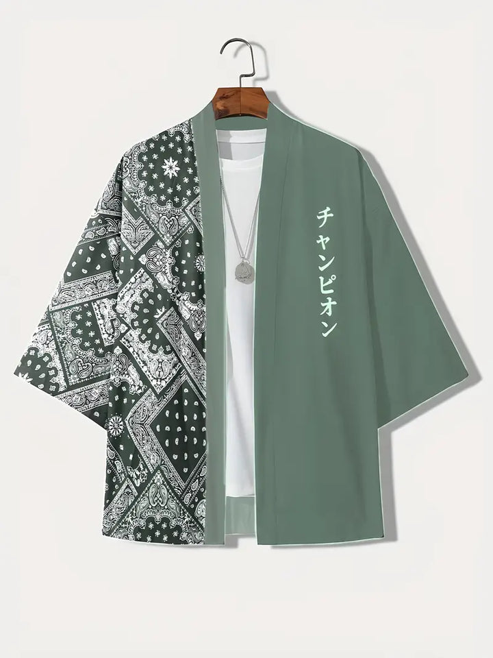 Aki | Men's 3/4 Sleeve Lightweight Kimono Cardigan