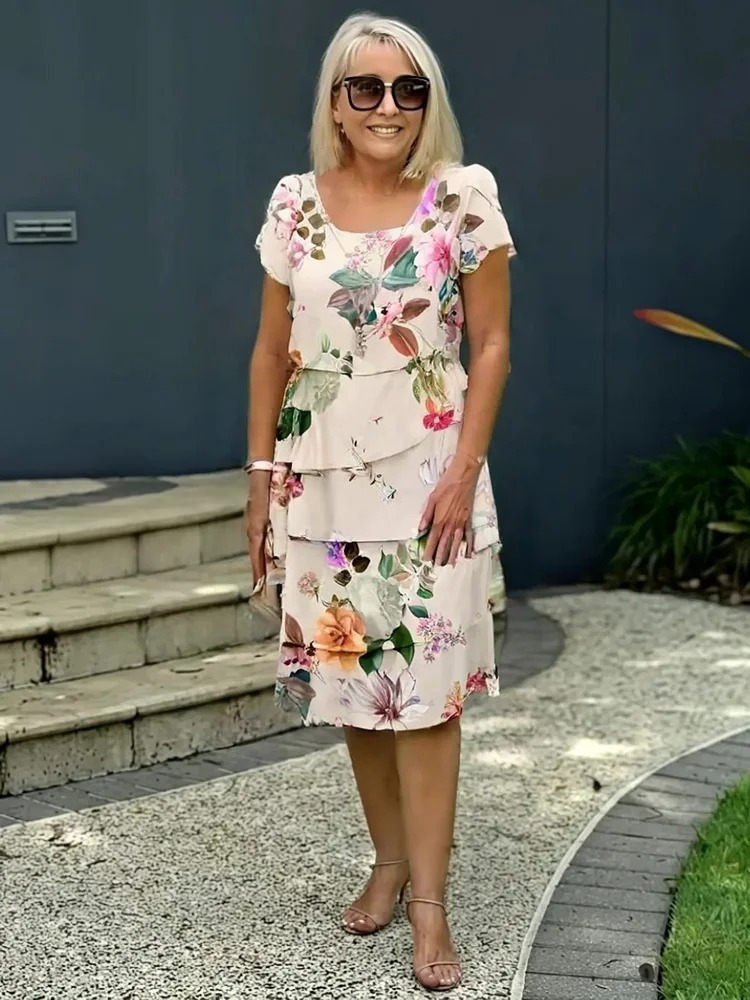 Francin | Women's Mini Airy Floral Dress with Ruffle