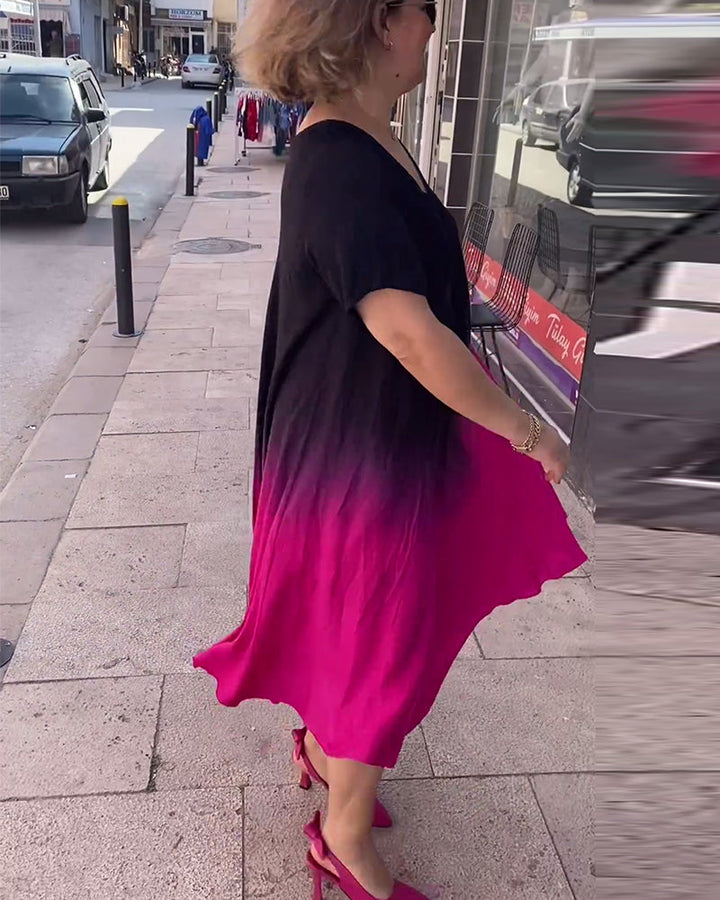 Joan | Women's Relaxed Summer Gradient Flowy Maxi Dress