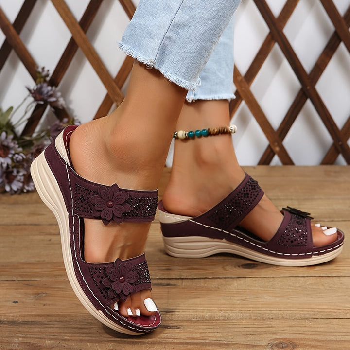 Delor | Women's Floral High Heeled Sandals