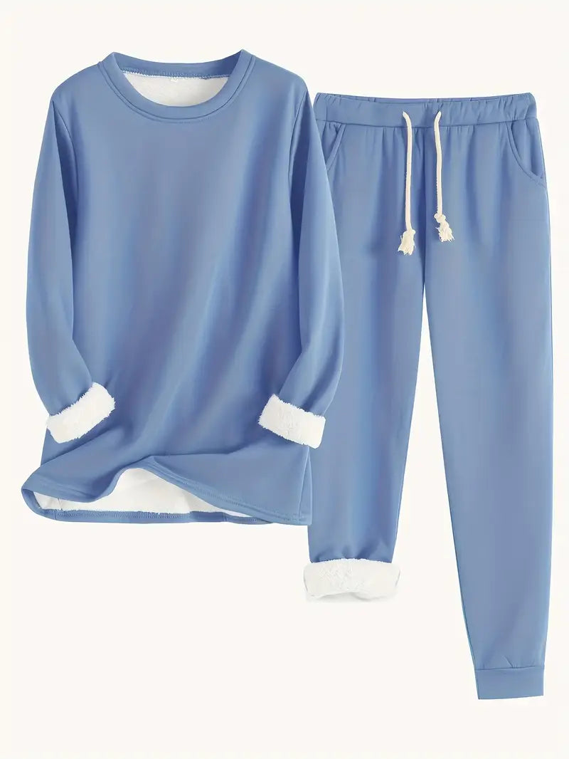 Riley™ - Cozy Fleece-Lined Lounge Set