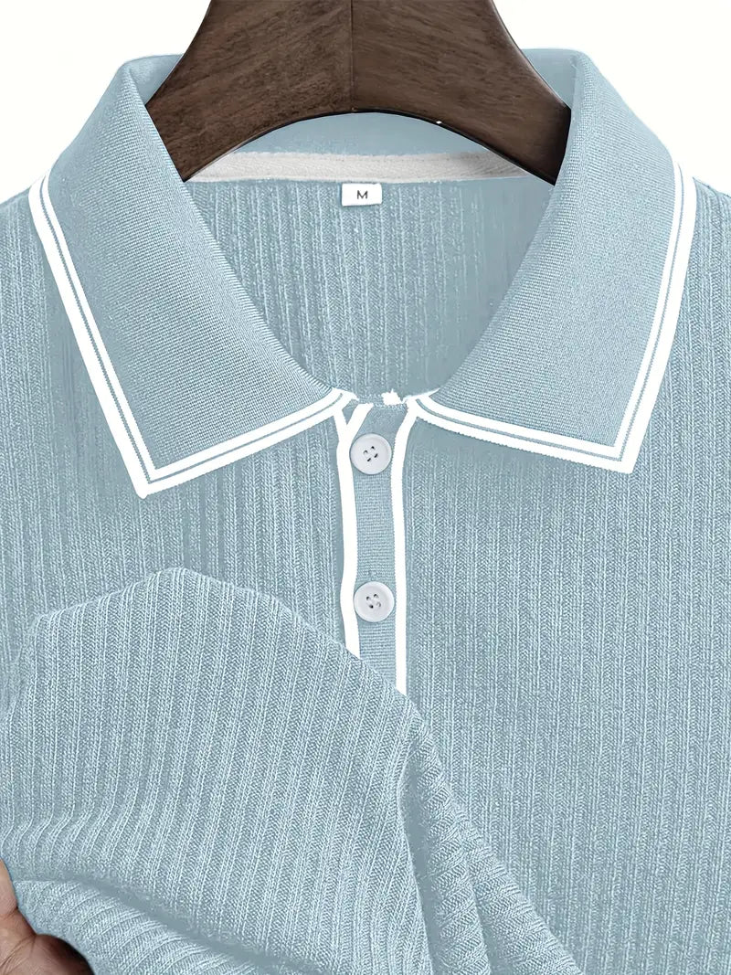 Emilio | Men's Tailored Custom Polo with Buttons