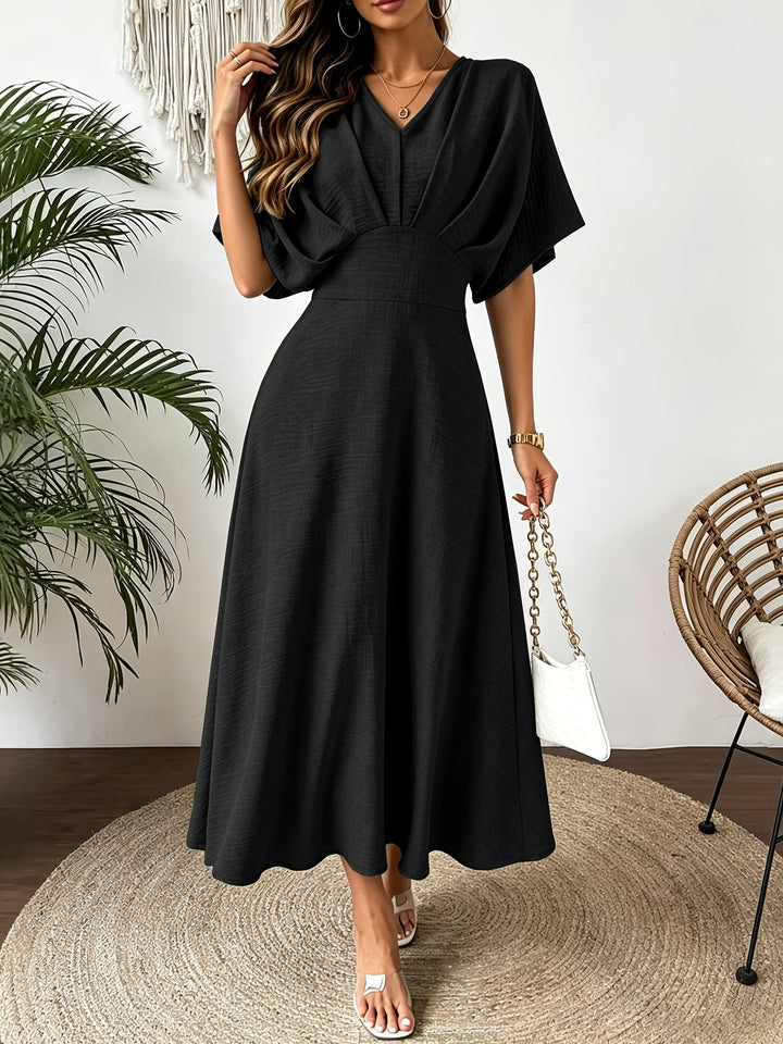 Women's V-Neck Midi Dress