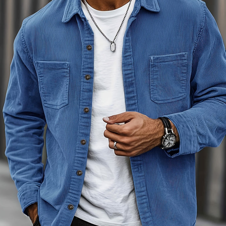 Bryce | Men's Long Sleeve Overshirt with Pockets and Buttons