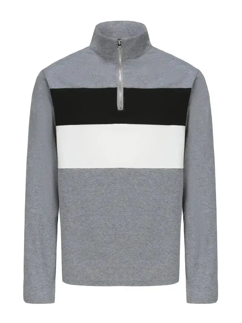 Brit & Boho™ | The Aspen Colorblock Quarter-Zip