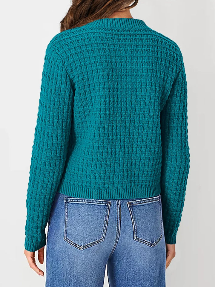 Harper | Women's Cardigan with Button Placket and Buttons