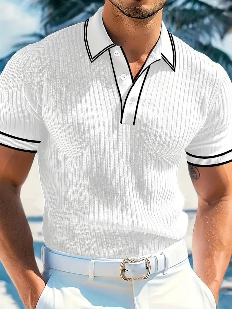 Emilio | Men's Tailored Custom Polo with Buttons