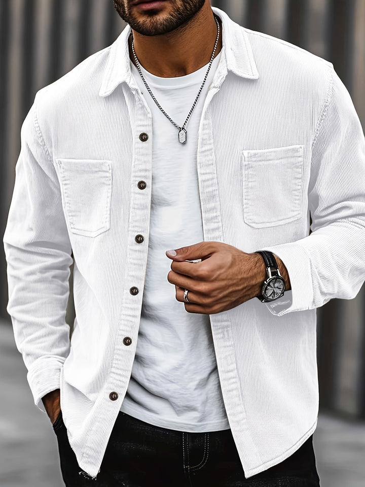 Bryce | Men's Long Sleeve Overshirt with Pockets and Buttons