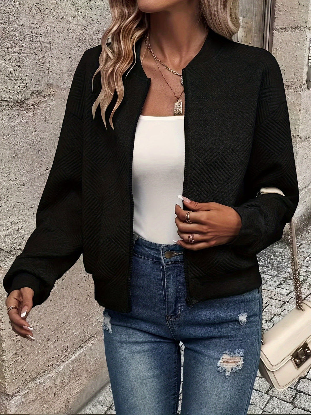 Isla | Women's Relaxed Lightweight Zip-Up Jacket with Zipper