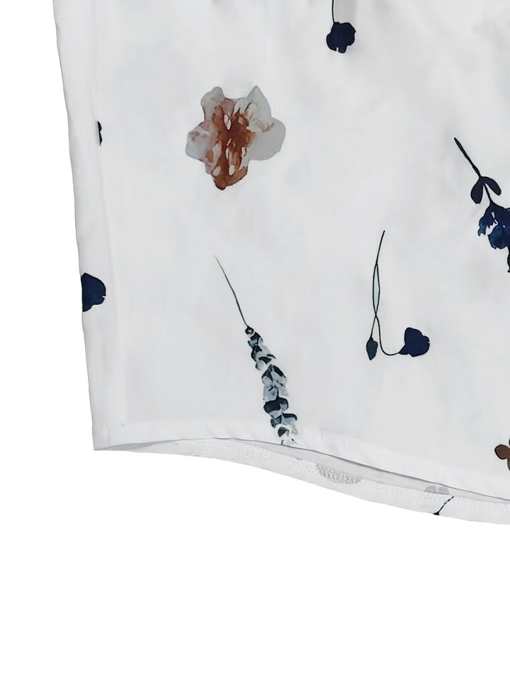 Maya | Women's Mini Elegant Floral Dress with Buttons
