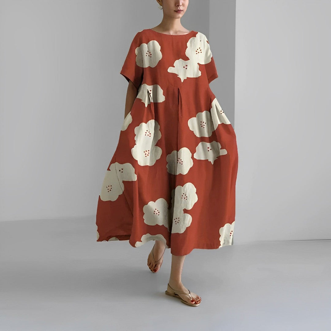 Daisy | Women's Floral Retro Big Swing Loose Maxi Dress