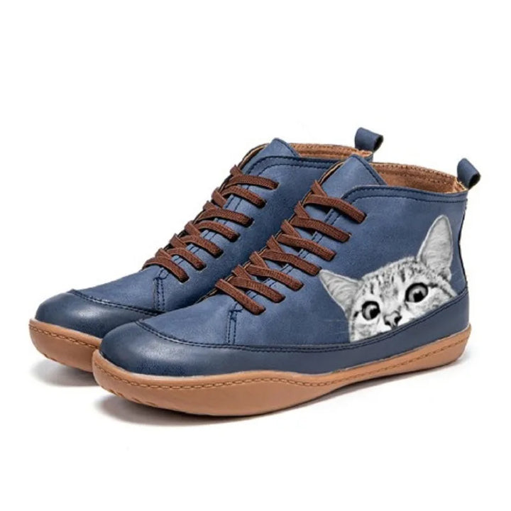 Monika | Women's Cat Ankle Boots with Zipper