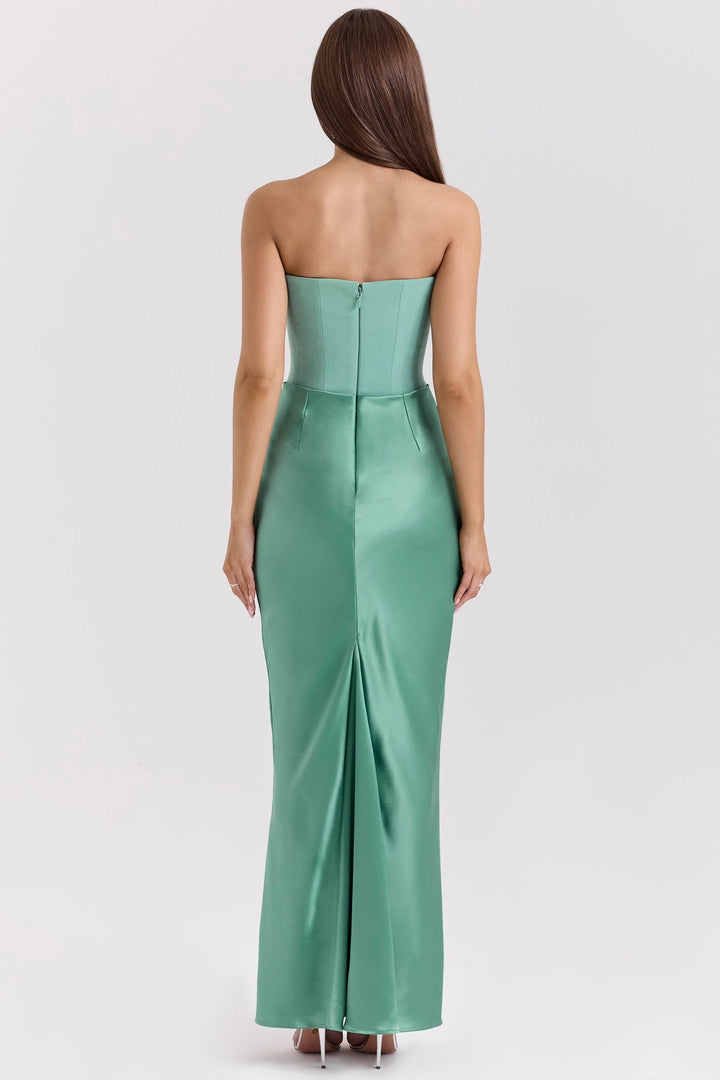Lilly | Women's Strapless Maxi Elegant Corset Dress