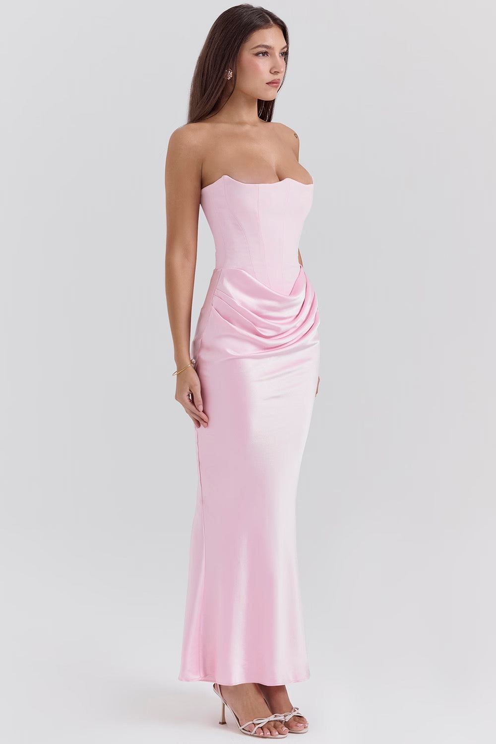 Lilly | Women's Strapless Maxi Elegant Corset Dress