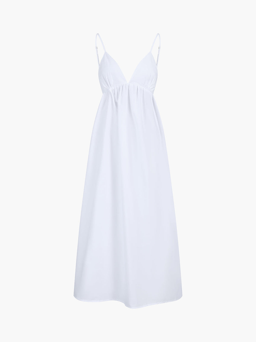 Women's Sleeveless V-Neck Midi Dress