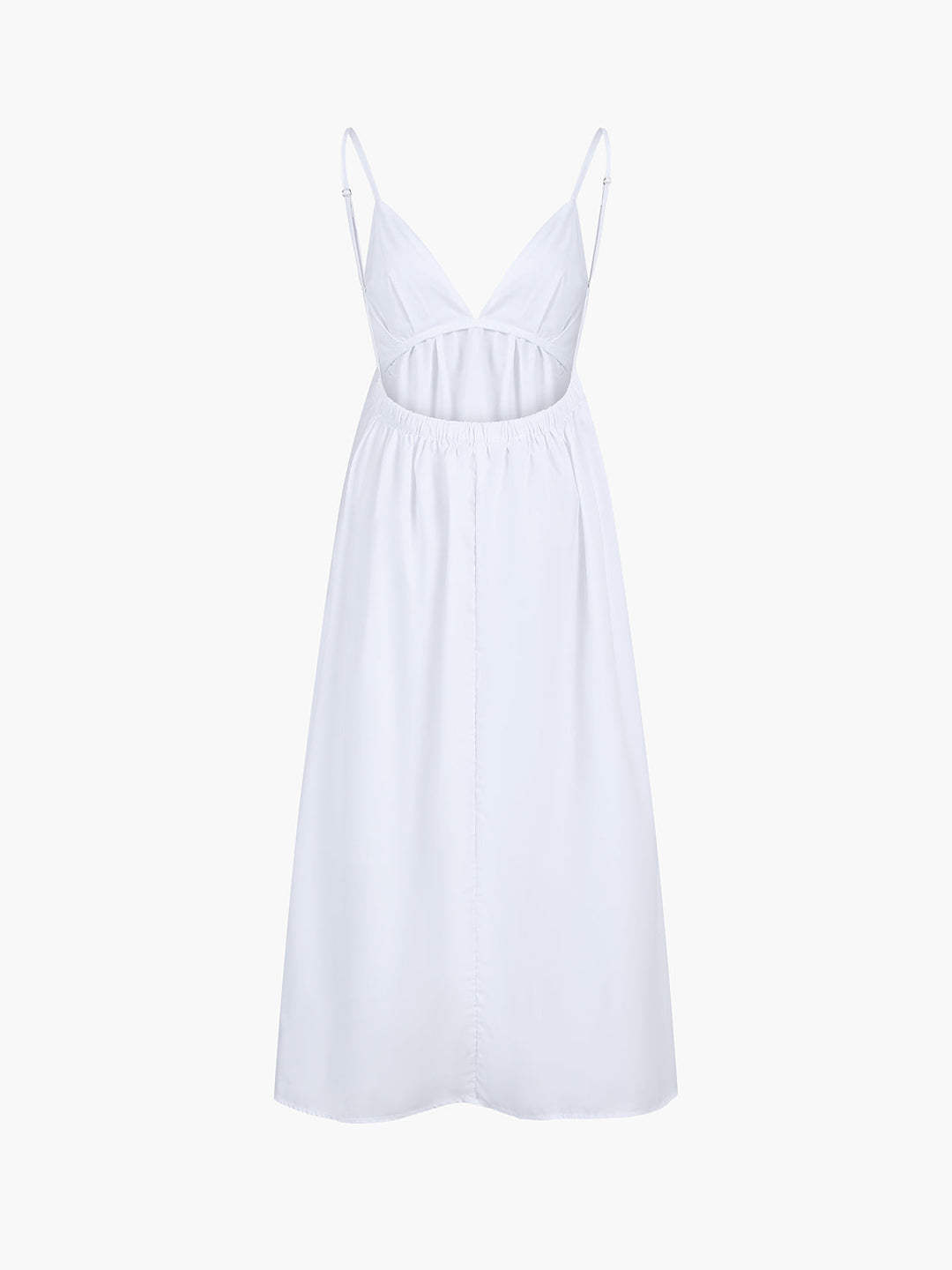Women's Sleeveless V-Neck Midi Dress