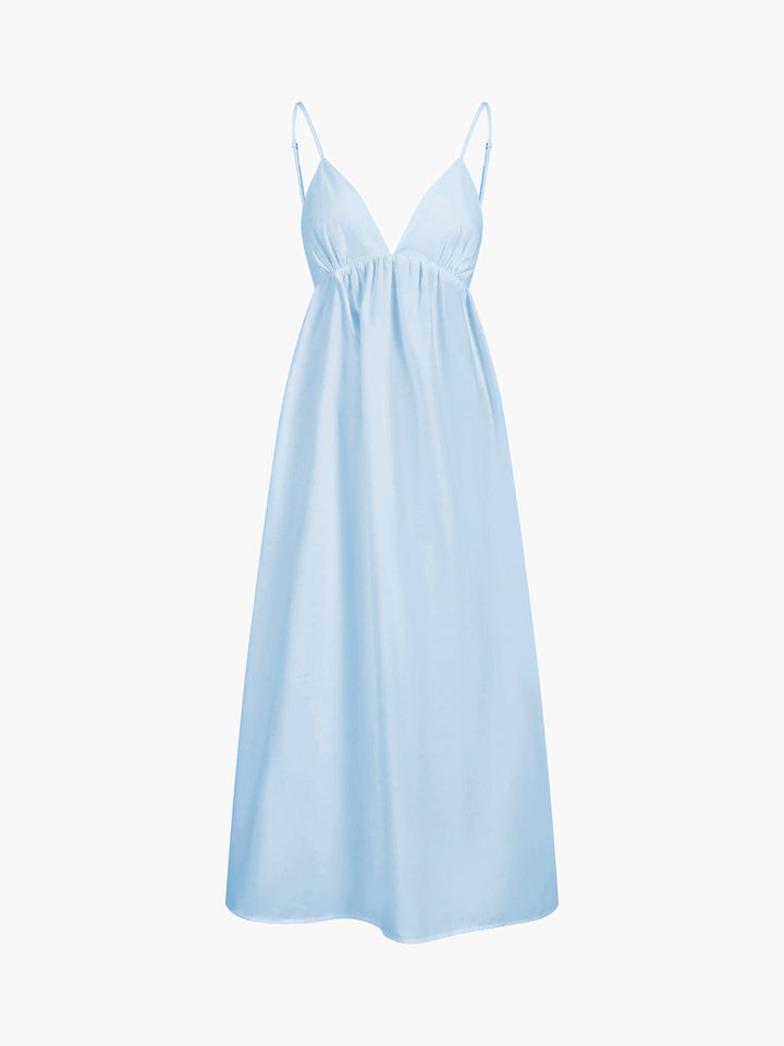 Women's Sleeveless V-Neck Midi Dress