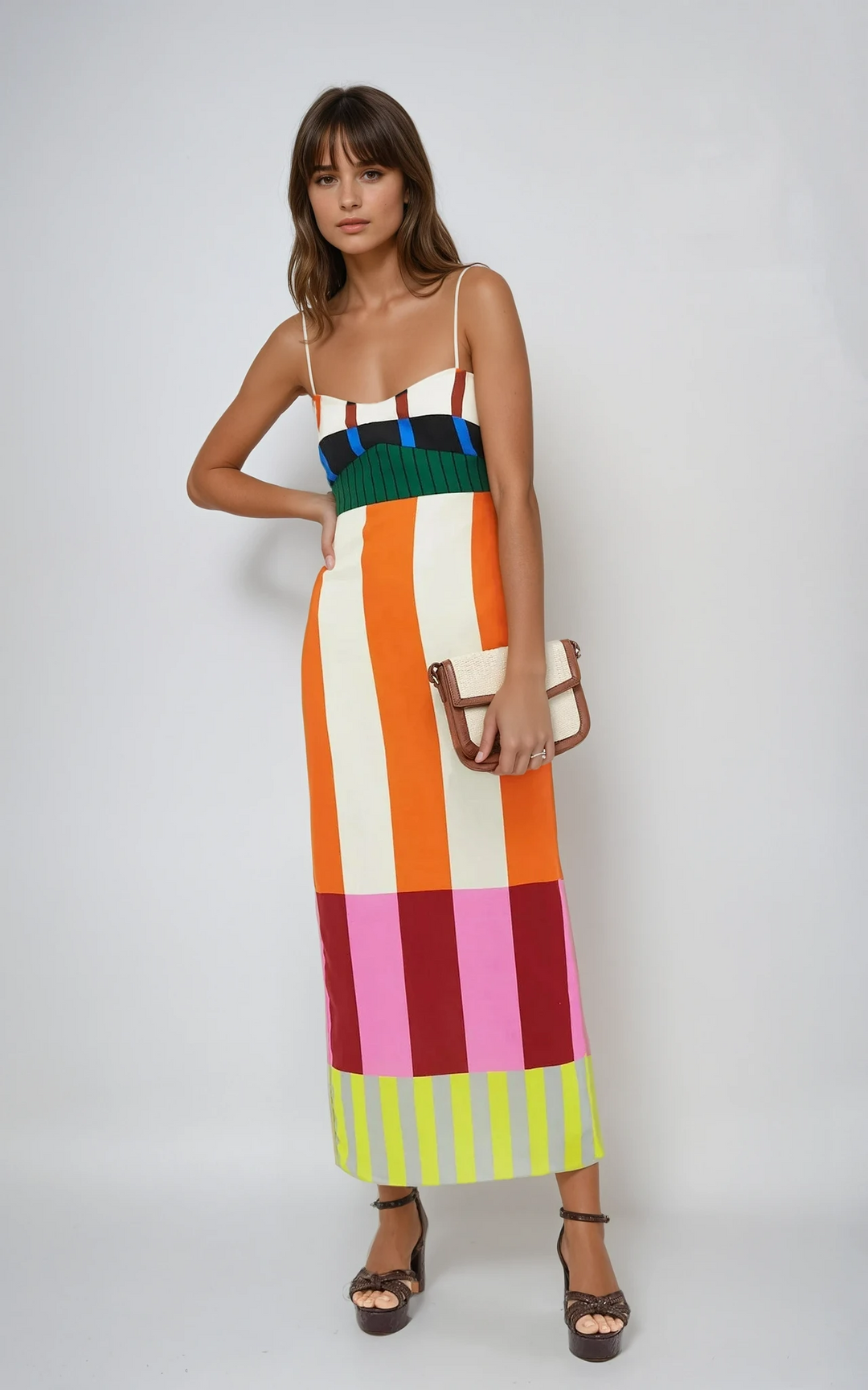Bengal | Women's Striped Maxi Dress