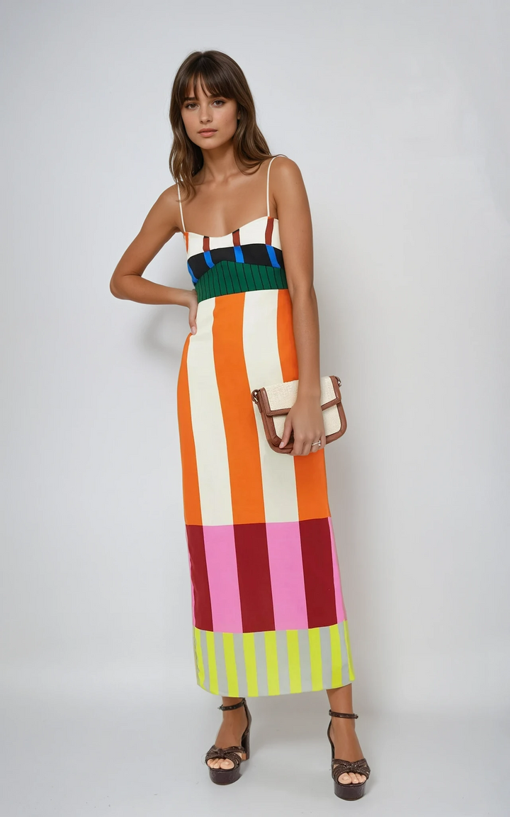 Bengal | Women's Striped Maxi Dress