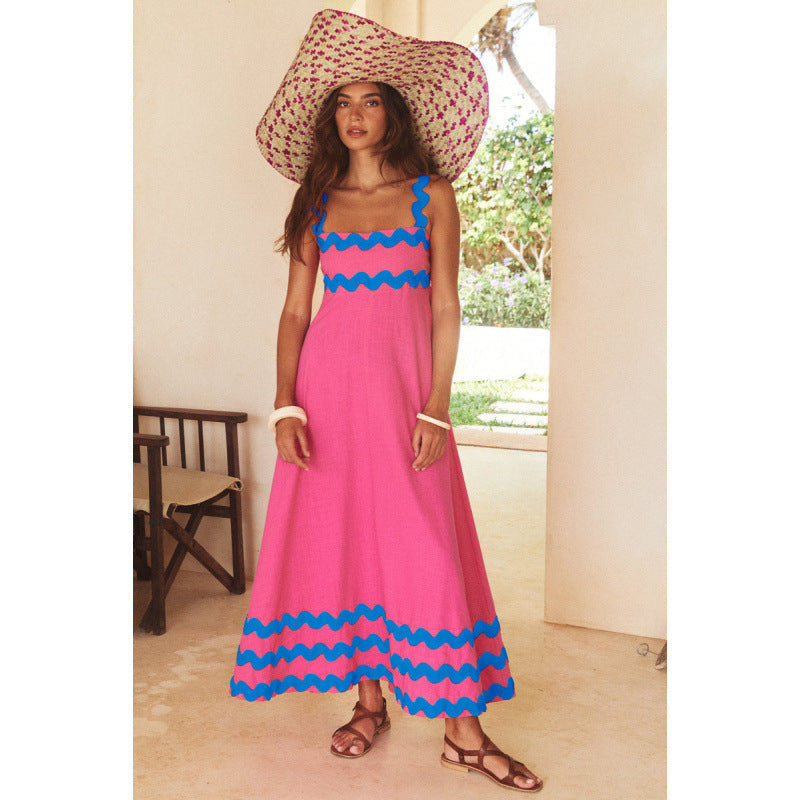 Bettina | Women's Square Neck Sleeveless Maxi Dress