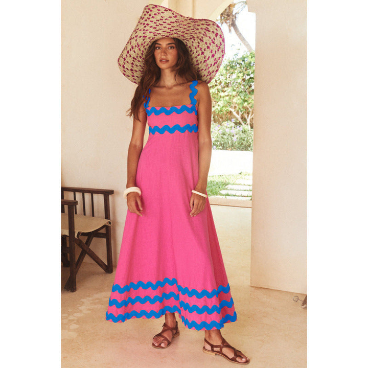 Bettina | Women's Square Neck Sleeveless Maxi Dress