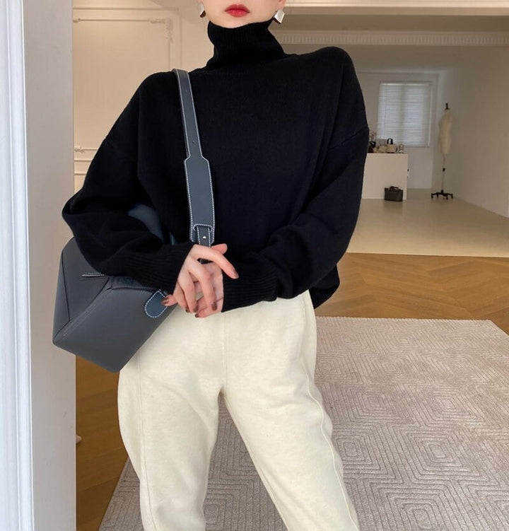 Women's Long Sleeve Turtleneck Sweater