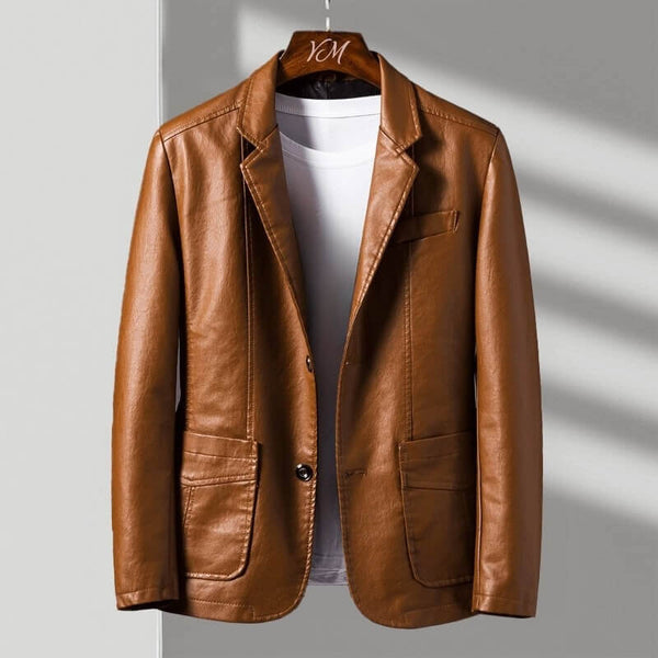 Zari™ - Elegant Leather Jacket