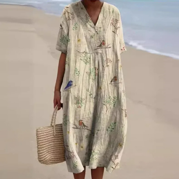 Miles™ - Women's Colorful Floral Dress