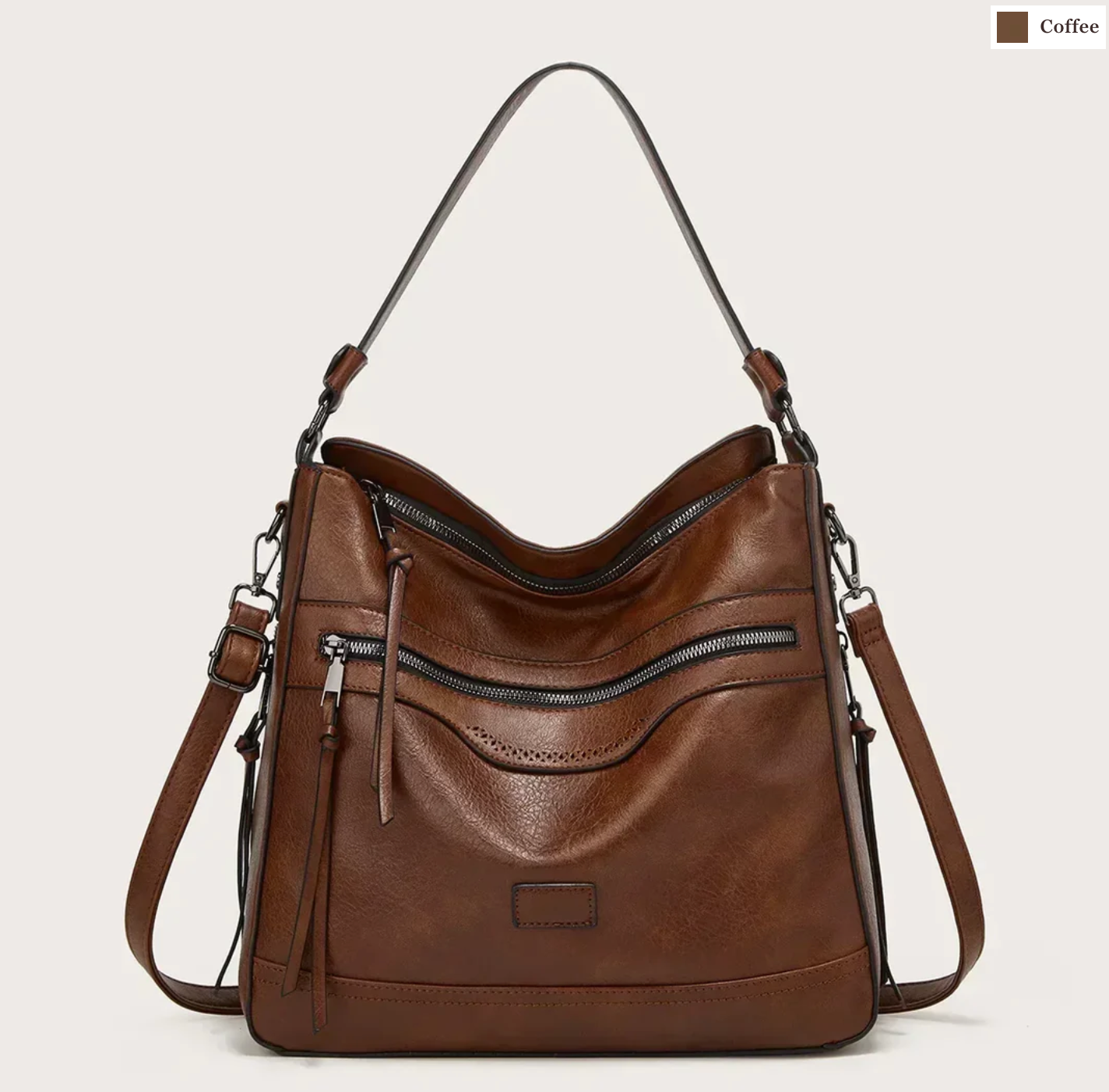 Malbjørg | Elegant shoulder bag with wavy design