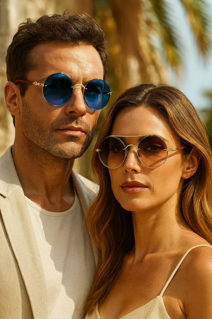 Charlie | Retro Sunglasses (Buy 1, Get 1 Free) with Buttons