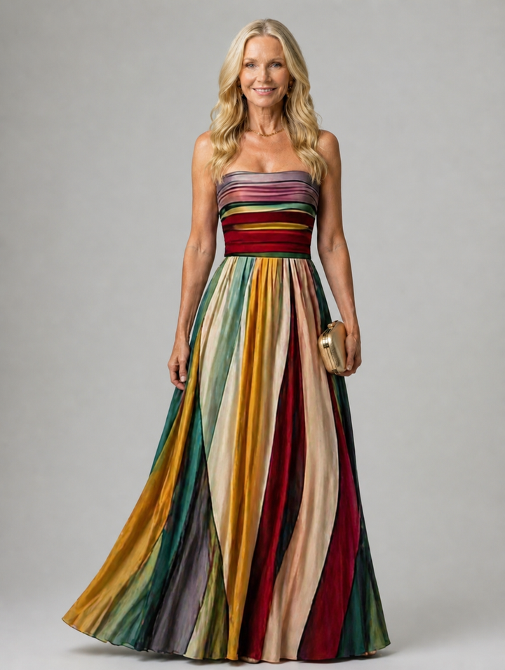 Stella & Grace™ | Chic Strapless A-Line Dress for Effortless Elegance