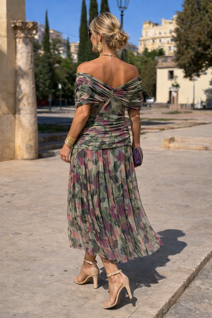Elegant Maxi Dress for Events with V-Neck