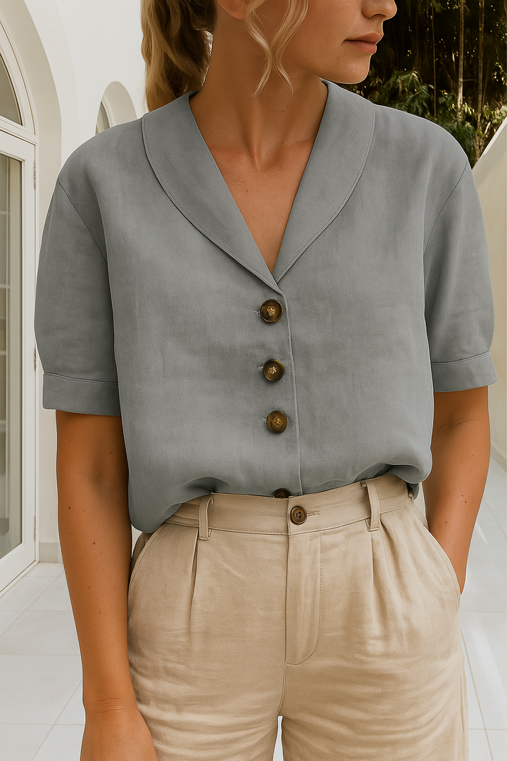 Frida | Women's T-Shirt with Buttons