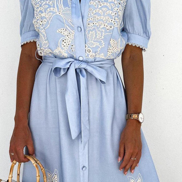 Celeste | Women's Maxi Dress with Tie Waist