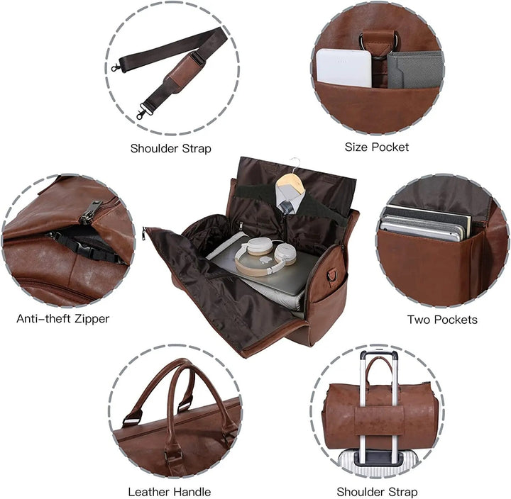 Lillfrid | Classic Weekend Bag with Vintage Touch and Pockets