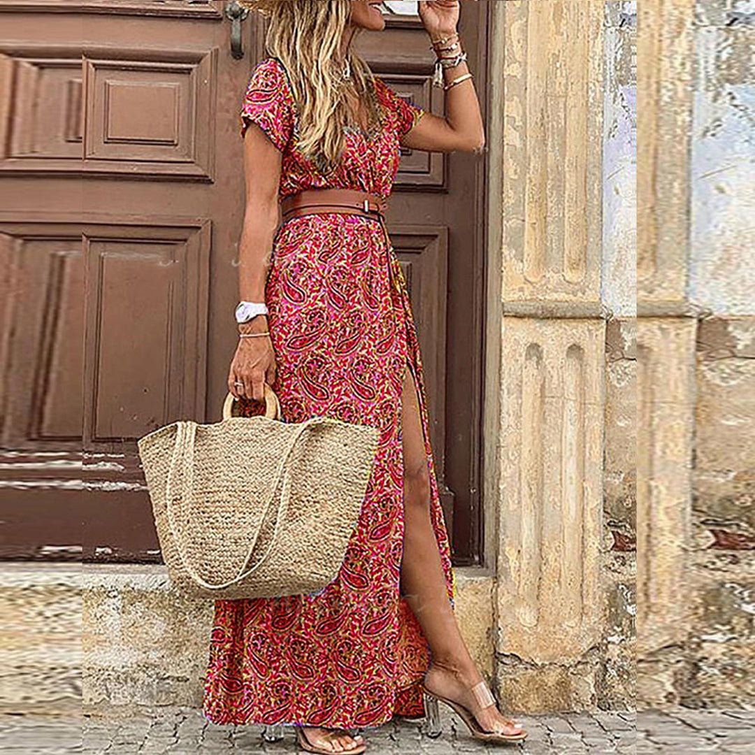 Vieve™ - Maxi Ibiza Dress - Including Belt