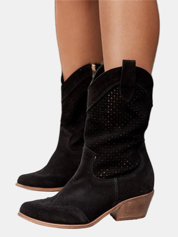 Piper | Perforated Ankle Boots