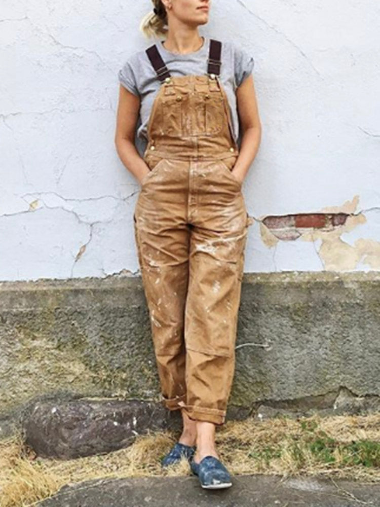 Doris | Relaxed Stylish Canvas Jumpsuit with Pockets