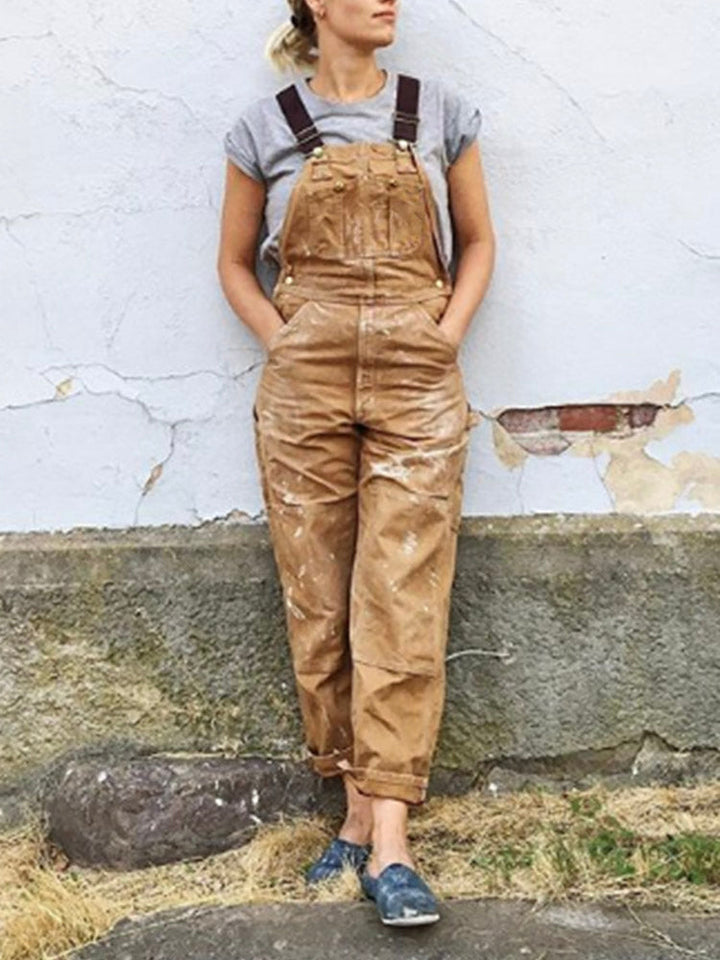Doris | Relaxed Stylish Canvas Jumpsuit with Pockets