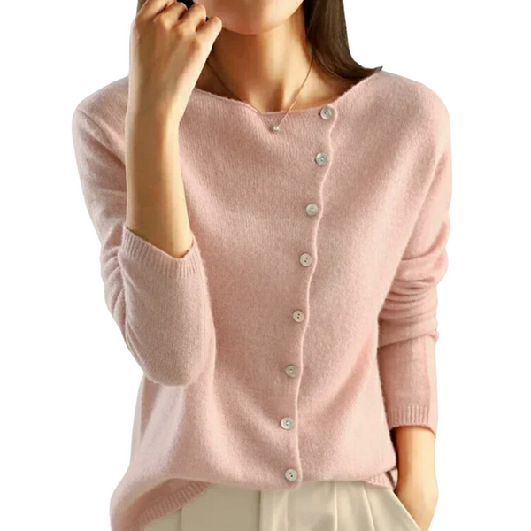 Kate™ - Chic Asymmetrical Button Cardigan