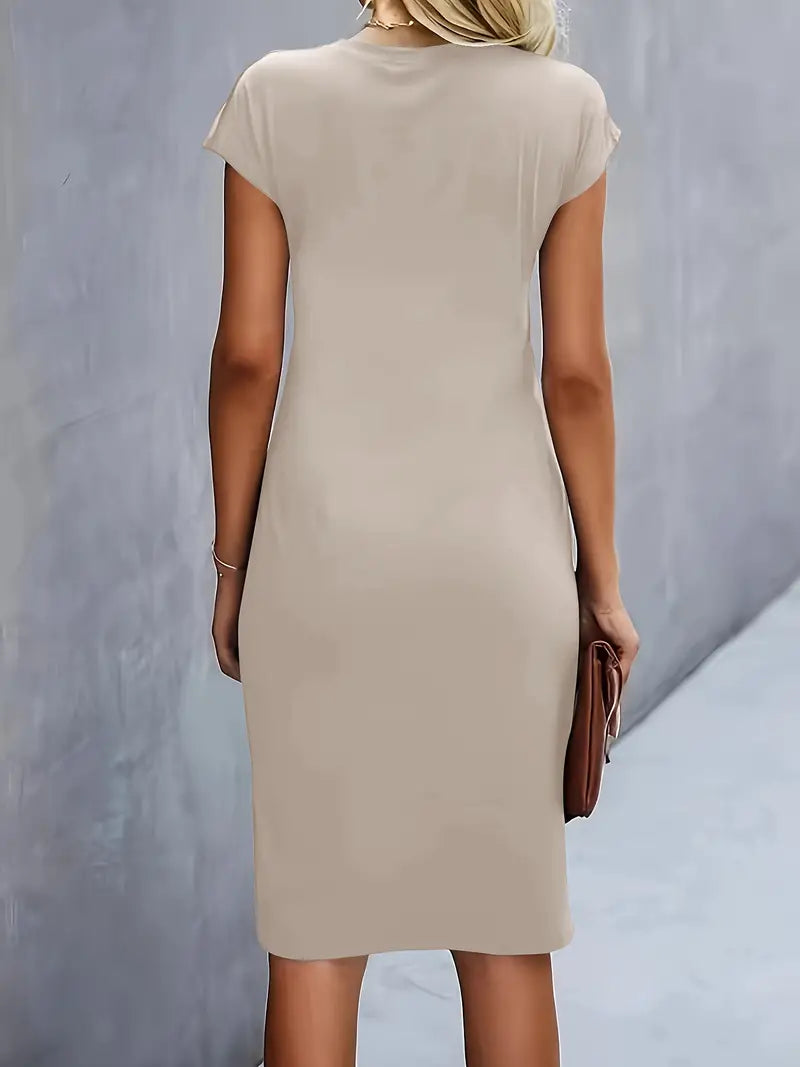 Katrien – Elegant Midi Dress with a Flattering Fit