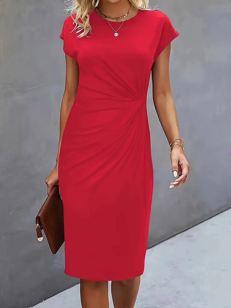 Katrien – Elegant Midi Dress with a Flattering Fit
