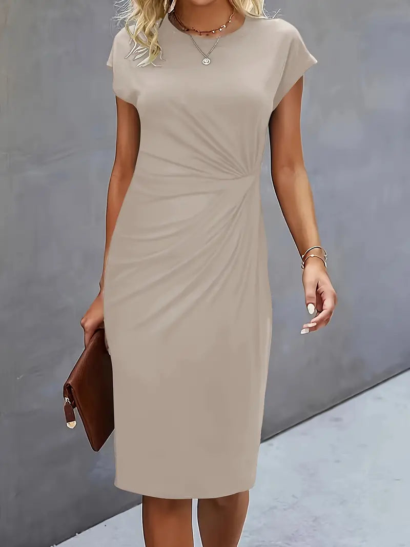 Katrien – Elegant Midi Dress with a Flattering Fit