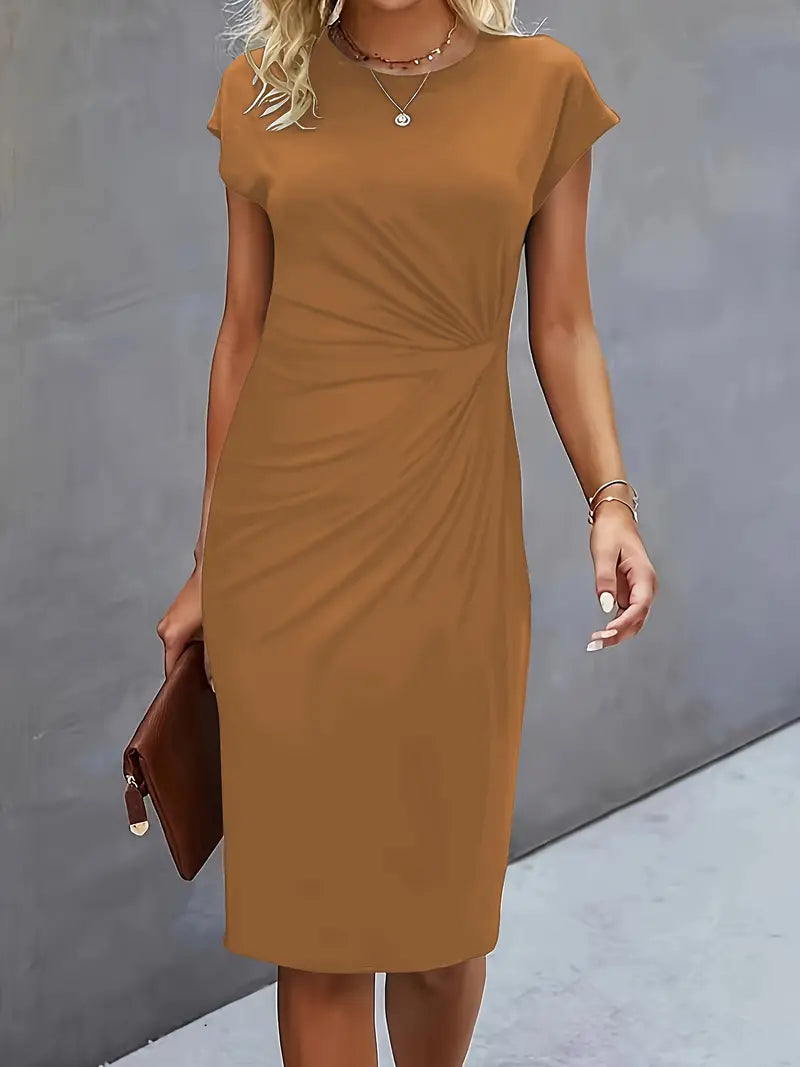 Katrien – Elegant Midi Dress with a Flattering Fit