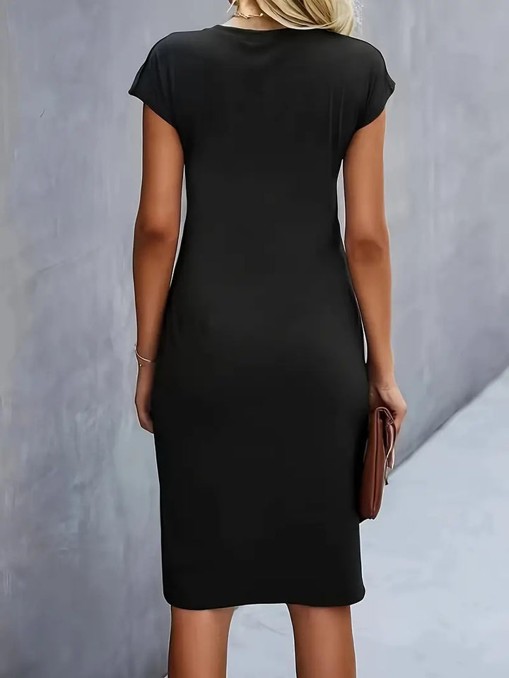 Katrien – Elegant Midi Dress with a Flattering Fit